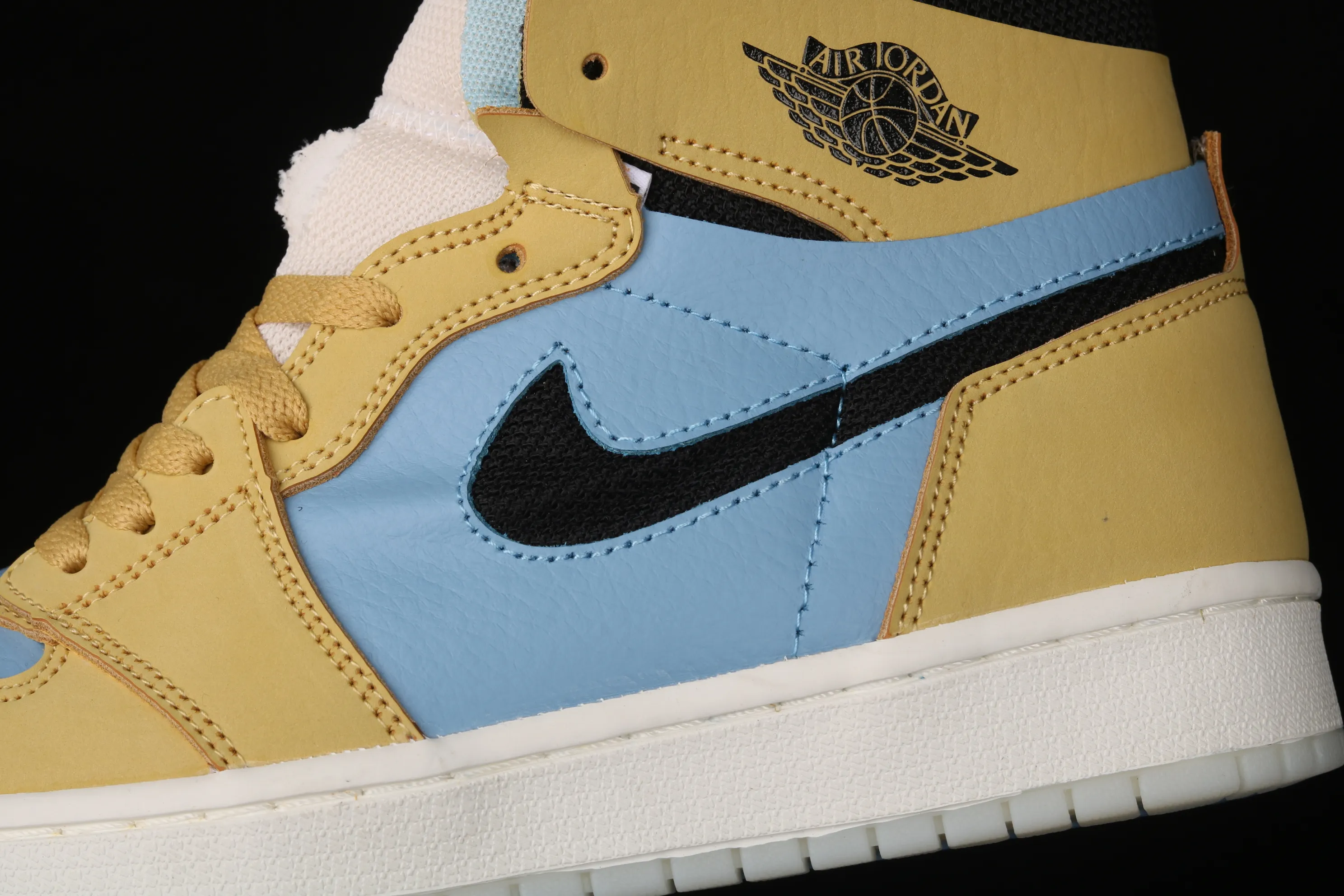 All categories Air Jordan Jordan series basketball shoes Air Jordan 1 High Z version Air Jordan 1 Zoom CMFT AJ1 Joe 1 black blue yellow CT0978-900